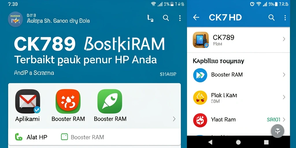 Tampilan antarmuka CK789 yang sederhana dan fungsional.
