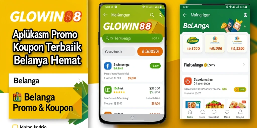 Tampilan antar muka GLOWIN88 yang memudahkan akses Promo & Kupon.