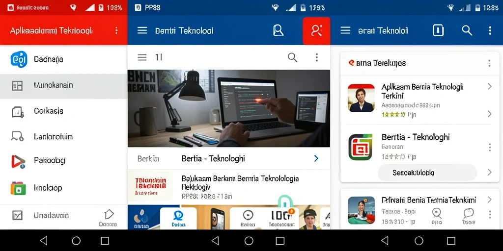 Tampilan antarmuka aplikasi PP88 yang informatif dan menarik.