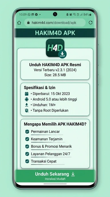 Panduan Unduh dan Instal APK hakim4d untuk Android